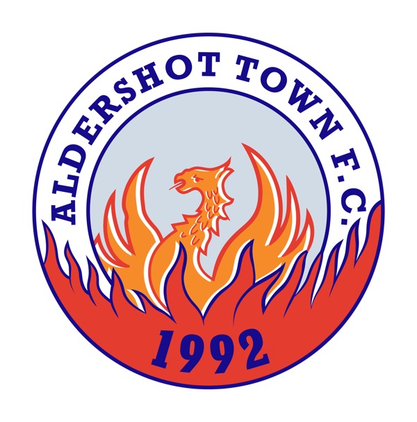 The original badge of Aldershot Town Football Club, showing a rising phoenix